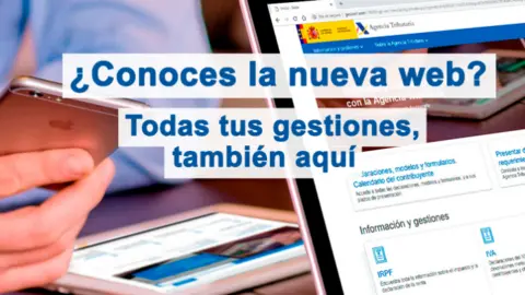 Apariencia de la nueva web de la Agencia Tributaria