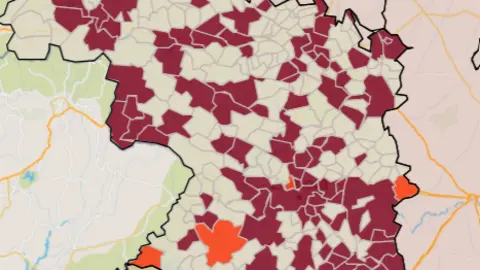 Mapa IA municipios a siete días (15 de julio)