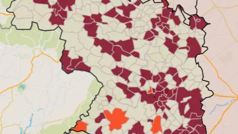 Mapa IA municipios a siete días (17 de julio)