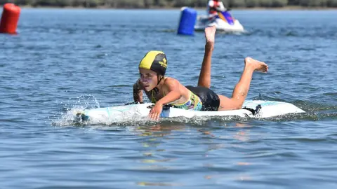 2021-07-19 Carrera con tabla en una Competición de Salvamento y Socorrismo