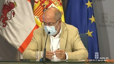 Francisco Igea, esta mañana en rueda de prensa