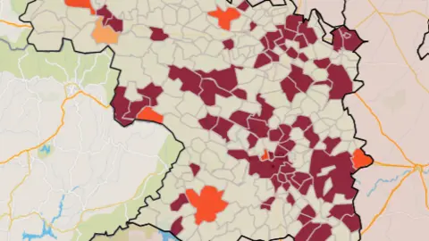 Mapa IA municipios a siete días (21 de julio)