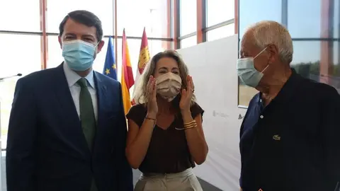 Mañueco con la ministra Raquel Sánchez