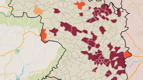 Mapa IA municipios a siete días (23 de julio)