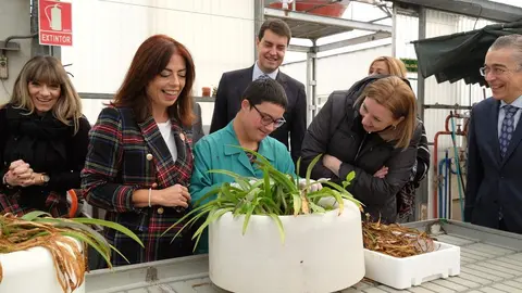 Fotografía de archivo de la Junta con la consejera Isabel Blanco
