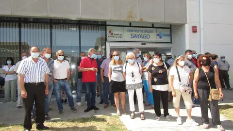 01 PSOE-Sayago. Concentración Sanidad Pública Bermillo 24-07-2021