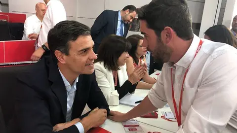 Pedro Sánchez y Antidio Fagúndez