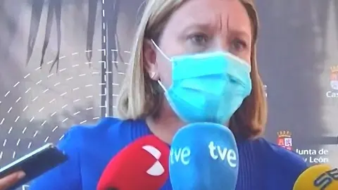 Isabel Blanco, en Benavente. Foto TvCYL