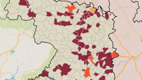 Mapa IA municipios a siete días (28 de julio)