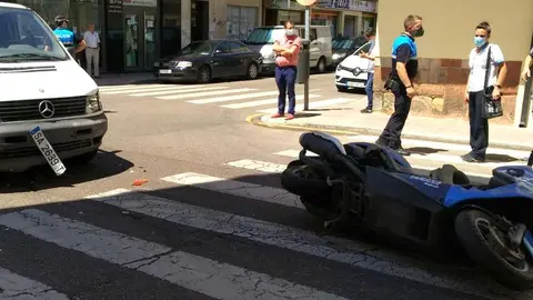 accidente moto. Archivo