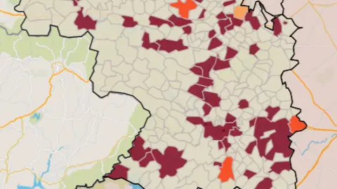 Mapa IA municipios a siete días (29 de julio)