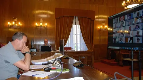 Francisco Requejo, durante el Pleno