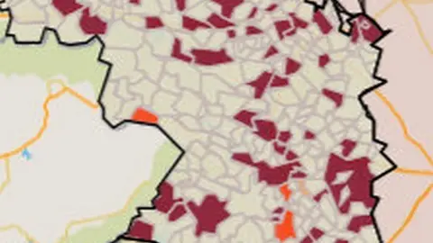 Mapa de municipios con la incidencia más alta