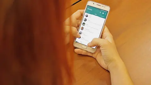 Fotografía de archivo WhatsApp