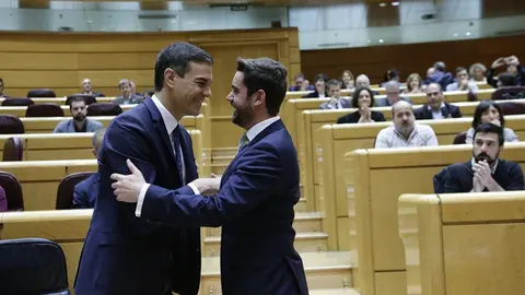 PSOE Zamora. Pedro Sánchez y Antidio Fagúndez