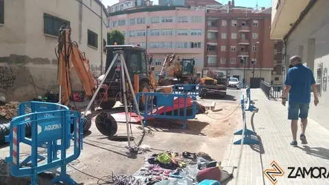 Obras campo de marte. Foto de archivo