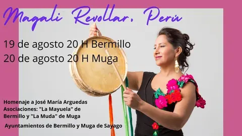 Cartel actuación Magali Revollar