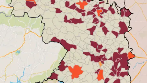 Mapa IA municipios a siete días (4 de agosto)