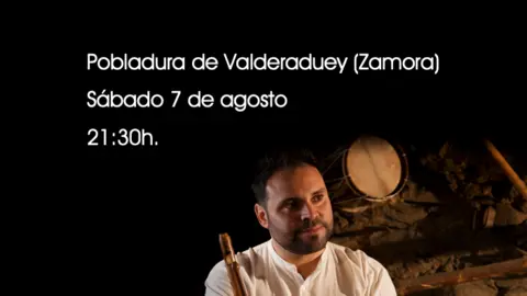 Cartel de la actuación de Luis Antonio Pedraza