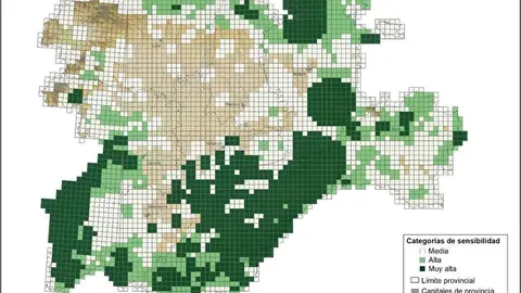 Mapa aves planeadoras cyl