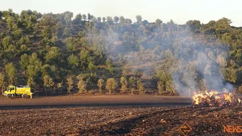 Foto de archivo de un incendio