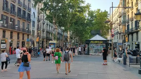 Foto archivo Las Ramblas de Barcelona