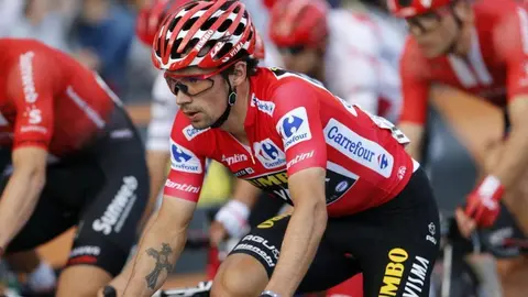 Foto prensa maillot líder Carrefour © Presse Sport