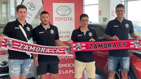 Presentación de Jorge Fernández, Munguía, Diego Hernández y Dani Espejo