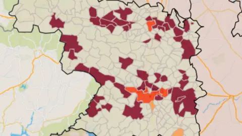Mapa IA municipios a siete días (13 de agosto)