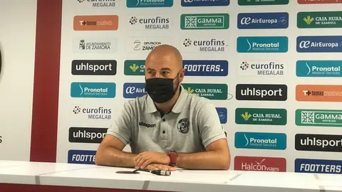 David Movilla tras el encuentro contra el Salamanca UDS