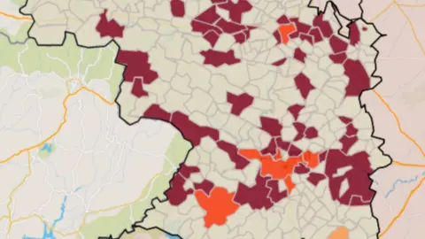 Mapa IA municipios a siete días (14 de agosto)