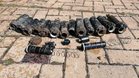 Aspresores arrancados. Foto Ayuntamiento de Benavente