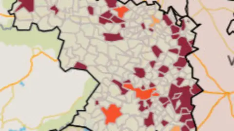 Mapa de incidencia por municipios