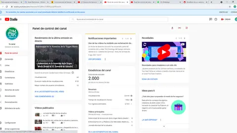 Cuenta de Youtube de la Diócesis