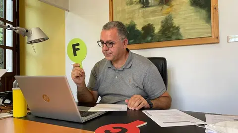 Jesús María Prada durante el Consejo Rector del Patronato de Turismo