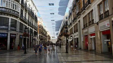 Zona comercial en Málaga