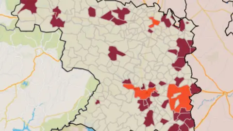 Mapa ZBS casos activos a 7 días (24 de agosto)