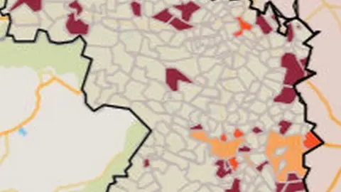 Mapa de riesgo por municipios