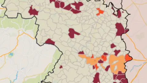 Mapa IA municipios a siete días (26 de agosto)