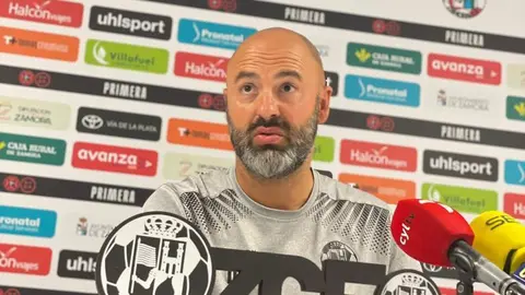 David Movilla, entrenador del Zamora CF.