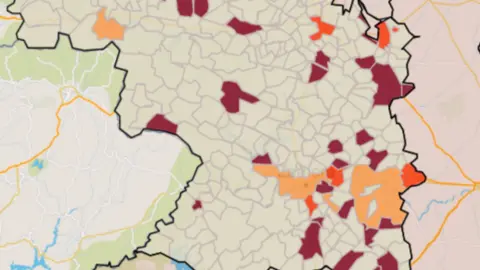 Mapa IA municipios a siete días (30 de agosto)
