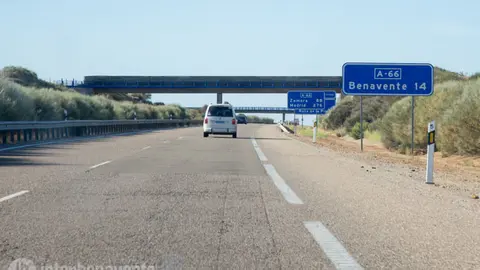 Autovía obras A-66. Fotografía: Interbenavente