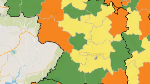 Positivos activos a 7 días por ZBS (8 de septiembre)