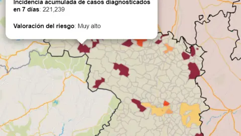 Mapa incidencia Puebla a fecha 11 de septiembre