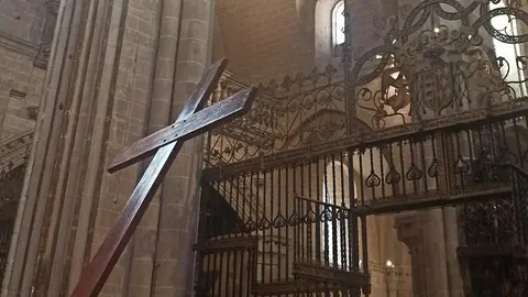 Llegada de la Cruz de los jóvenes. Fotografía: Facebook de la Diócesis de Zamora