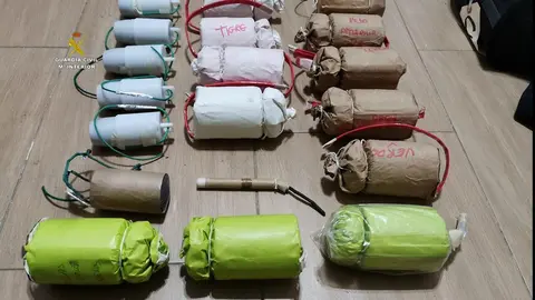 Explosivos incautados