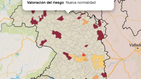 Mapa IA municipios a siete días (12 de septiembre)