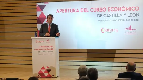 Mañueco durante el acto de inicio del curso político