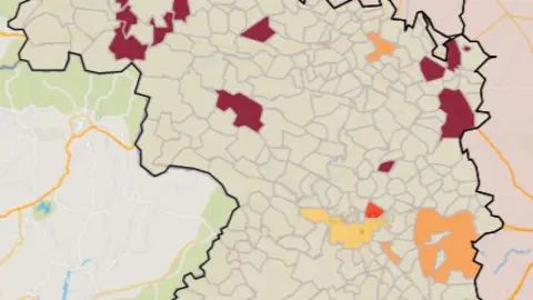 Mapa de incidencia por municipios