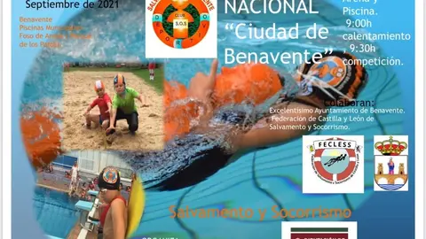 2021-09 Cartel XII Trofeo Nacional de Salvamento y Socorrismo Ciudad de Benavente